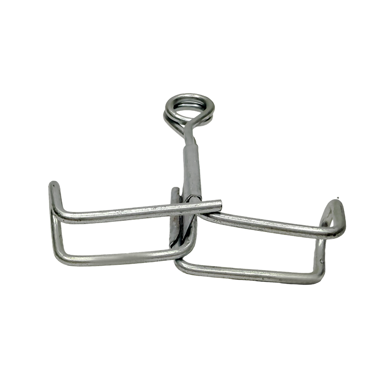 Laboratory stainless steel spring water stop clamp